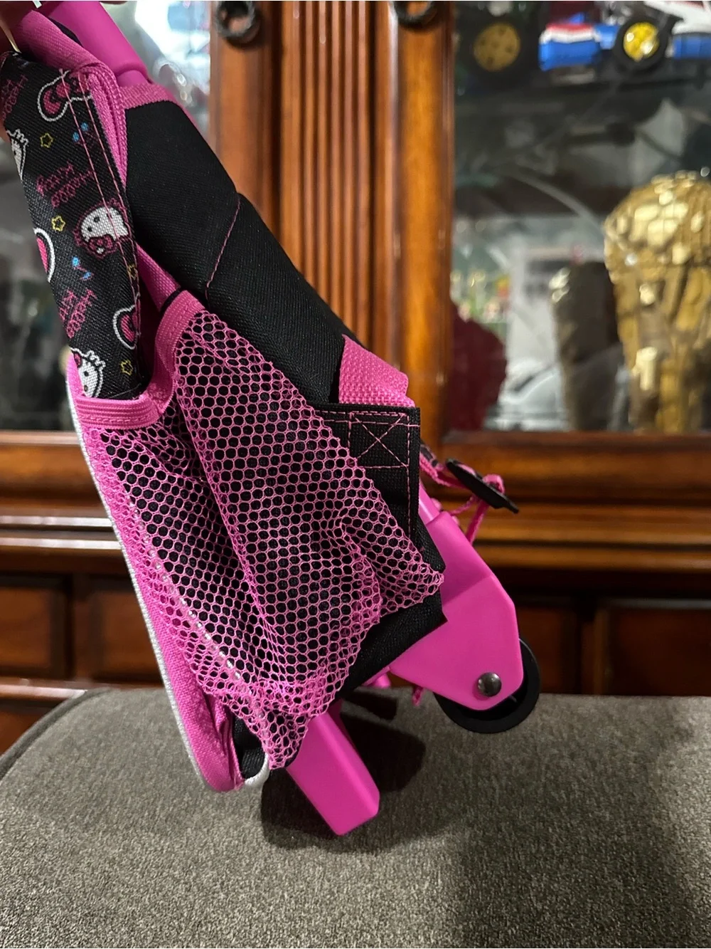 Hello Kitty Black and Pink Rolling Luggage